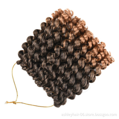 High Quality 100% Synthetic Hair Jamaican Bounce Jumpy Wand Curl Crochet Braid